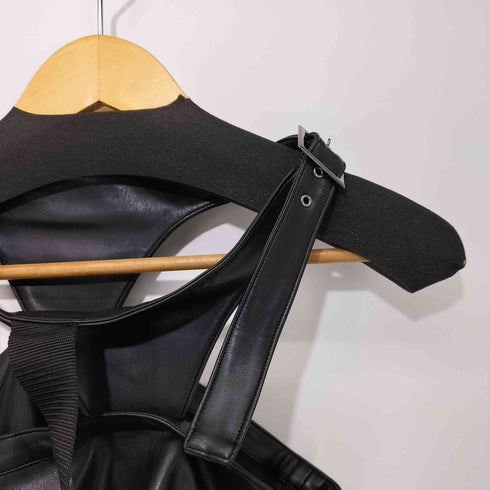 ケモノ KEMONO フェイクレザー 変形スカート レディース